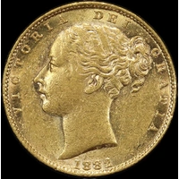 1882 Melbourne Shield Sovereign Extremely Fine