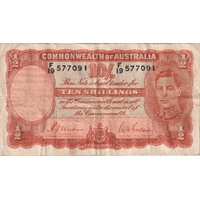 1939 Ten Shilling Sheehan/McFarlane R12 Fine
