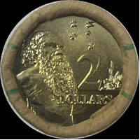 1988 $2 RAM Roll of 25 Coins - Heads / Tails