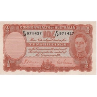 1939 Ten Shilling Sheehan/McFarlane R12 Uncirculated
