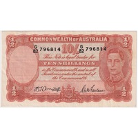 1942 Ten Shilling Armitage/McFarlane R13 about EF