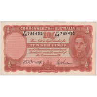 1942 Ten Shilling Armitage/McFarlane R13 Extremely Fine