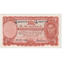 1942 Ten Shilling Armitage/McFarlane R13 Extremely Fine