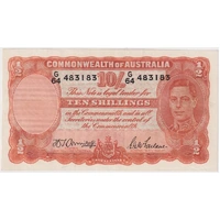 1942 Ten Shilling Armitage/McFarlane R13 good VF