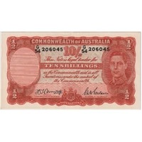 1942 Ten Shilling Armitage/McFarlane R13 Uncirculated