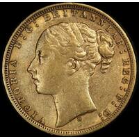 1871 Sydney Young Head Sovereign good Fine