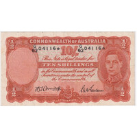 1942 Ten Shilling Armitage/McFarlane R13S about VF