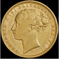 1876 Sydney Young Head Sovereign Very Fine