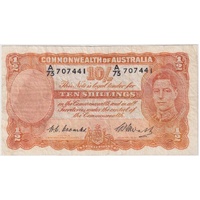 1949 Ten Shilling Coombs/Watt R14 Fine