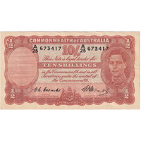 1949 Ten Shilling Coombs/Watt R14 good VF