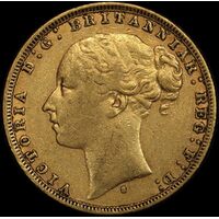 1879 Sydney Young Head Sovereign Fine