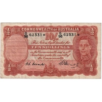 1949 Ten Shilling Coombs/Watt R14S Fine