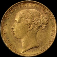 1881 Sydney Young Head Sovereign Unc (PCGS MS62)