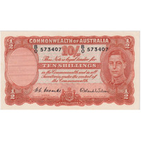 1952 Ten Shilling Coombs/Wilson R15 good EF