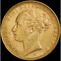 1883 Sydney Young Head Sovereign good EF