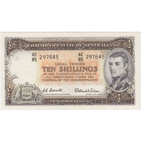 1954 Ten Shilling Coombs/Wilson R16 Extremely Fine