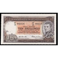1954 Ten Shilling Coombs/Wilson R16 good EF