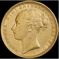 1887 Sydney Young Head Sovereign Extremely Fine