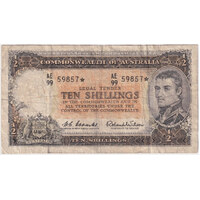 1961 Ten Shilling Coombs/Wilson R17S Very Good