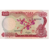 Singapore 1973 $10 Pick# 3d Uncirculated