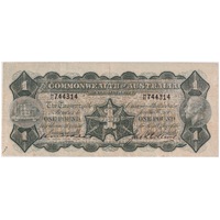 1926 One Pound Kell/Collins R24 Very Fine - Plate letter visible on back