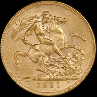 1931 Perth George V Small Head Sovereign good EF