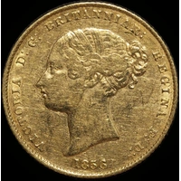 1856 Sydney Mint Type I Half Sovereign good Fine