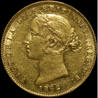 1862 Sydney Mint Type II Half Sovereign Extremely Fine