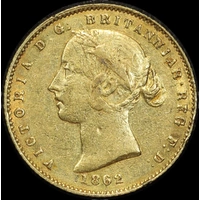 1862 Sydney Mint Type II Half Sovereign good Fine