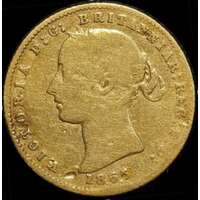 1865 Sydney Mint Type II Half Sovereign Good