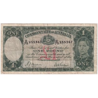 1938 One Pound Sheehan/McFarlane R29 about VF