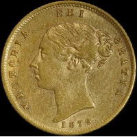 1879 Sydney Young Head Half Sovereign Extremely Fine