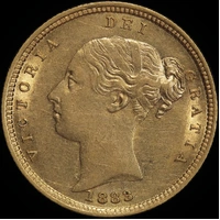 1883 Sydney Young Head Half Sovereign Extremely Fine