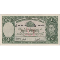1942 One Pound Armitage/McFarlane R30b Extremely Fine