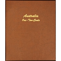Complete Date Set of Australian 1 cent and 2 Cent Coins 1966 to 1991 Uncirculated in Dansco Supreme Album