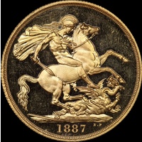 Australia 1887 Sydney Gold Two Pound Proof Jubilee Head FDC