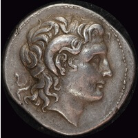 Ancient Greece (Thrace) Lysimachus 305BC Silver Drachm M# 336 good VF