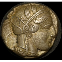 Ancient Greece (Attica, Athens) 449 ~ 413BC Silver Tetradrachm Kroll#8 good VF