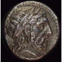 Kingdom of Macedon Philip II Silver Tetradrachm 359 ~ 336BC Zeus / Rider S# 6683 EF