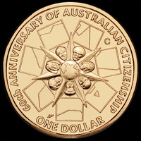 2009 1 Dollar Uncirculated Coins Set of 4 Mintmarks Australian Citizenship