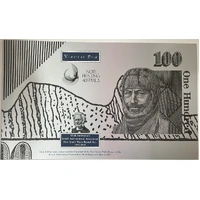 1995 100 Dollars Uncut Vertical Pair - Black Serials