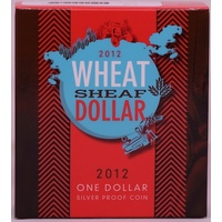 2012 Silver 1 Dollar Proof Coin Wheat Sheaf 