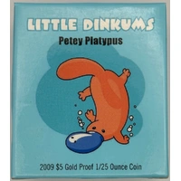 2009 Gold $5 Proof Little Dinkums Petey Platypus