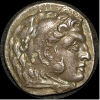 Kingdom Of Macedon Alexander III Silver Drachm 336 ~ 323 BC good VF