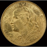 Switzerland 1915 10 Francs KM# 36 Uncirculated