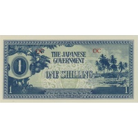 Japanese Invasion Money (JIM) Oceania One Shilling Uncirculated