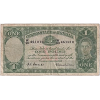 1952 One Pound Coombs/Wilson R32 Fine
