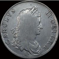 1662 Silver Crown Charles II S#3350 Fine