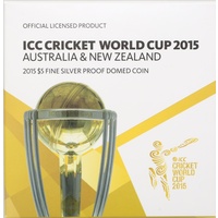 Australia 2015 5 Dollar Silver Proof Coin ICC Cricket World Cup