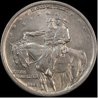 USA 1925 Silver 50 Cents Stone Mountain Uncirculated